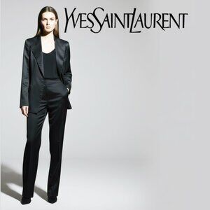 Vintage, Rare Yves Saint Laurent  rive gauche Tuxedo Suit, Black, Sz 38 & 42